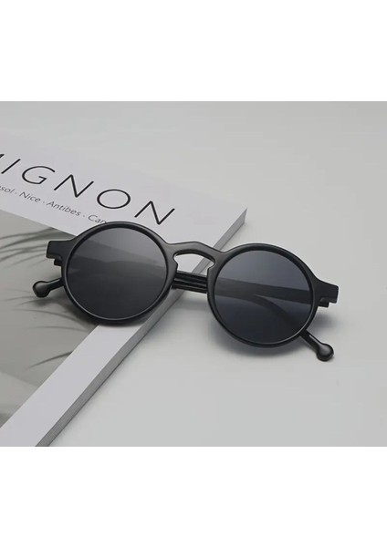 Yuvarlak Vintage Klasik Unisex Güneş Gözlüğü