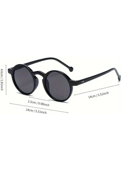 Yuvarlak Vintage Klasik Unisex Güneş Gözlüğü modelleri