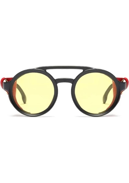 Steam Punk Deri Çerçeve Vintage & Retro Unisex Güneş Gözlüğü fiyatları