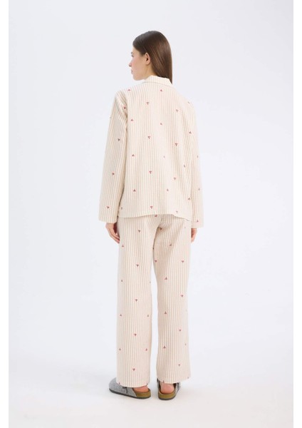 Uzun Boy Müslin Pijama Altı-Fall in Love E5771AX25SP