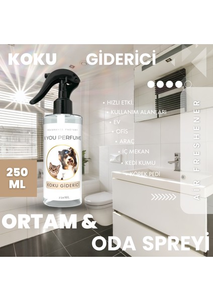 Koku Giderici 250 ml Oda ve Dolap Spreyi