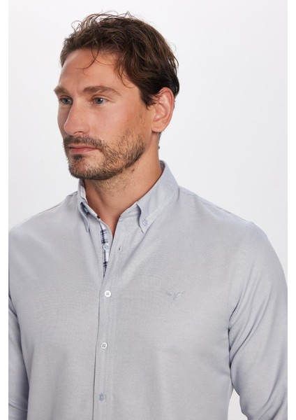 Slim Fit Dar Kesim Uzun Kol Poplin Oxford fiyatları