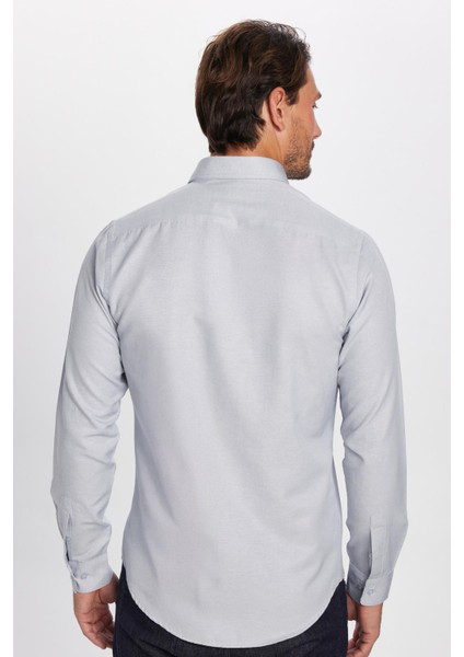 Slim Fit Dar Kesim Uzun Kol Poplin Oxford indirimleri