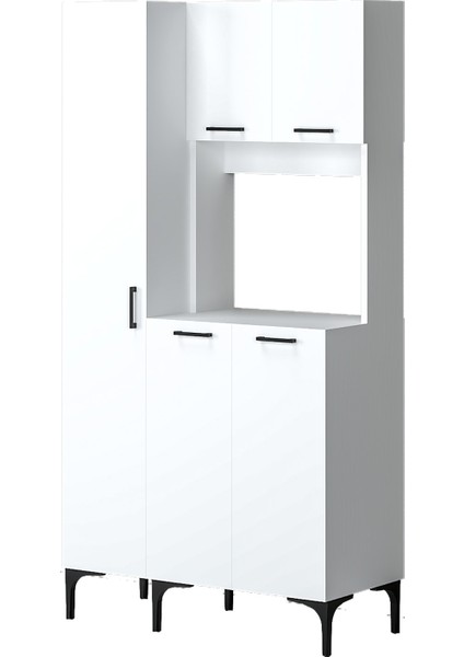 Hola çok amaçlı boy dolaplı kahve köşesi, kiler dolabı, mutfak erzak dolabı, mini mutfak dolabı indirimleri