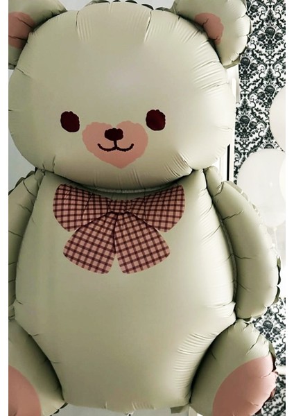 Ayıcık Teddy Folyo Balon Pembe Papyonlu fırsatları