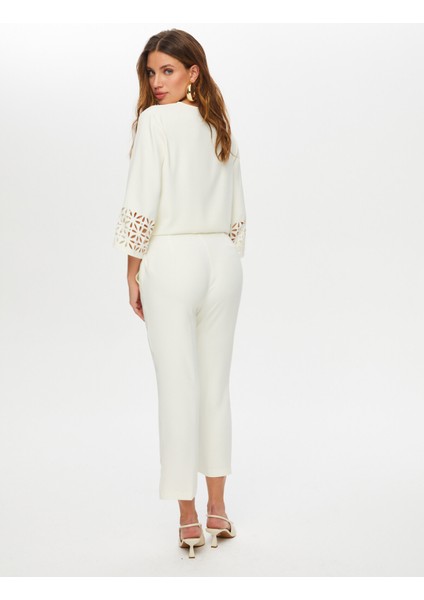 Paçası Delik Işli Slim Fit Pantolon S25PNT035 fırsatları