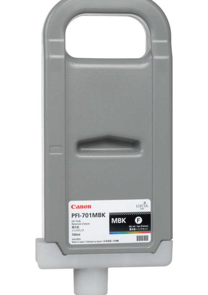 ® Canon PFI-701 Mbk (Matt Black) Mat Siyah Mürekkep Kartuş 700 Ml. (0899B005)