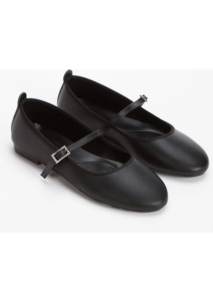 Kadın Hafif Günlük Kemerli Rahat Babet Siyah modelleri