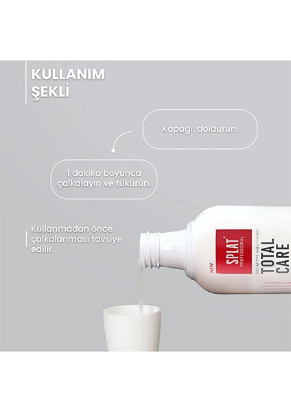Mouthwash White Plus Ağız Çalkama Suyu 275 ml