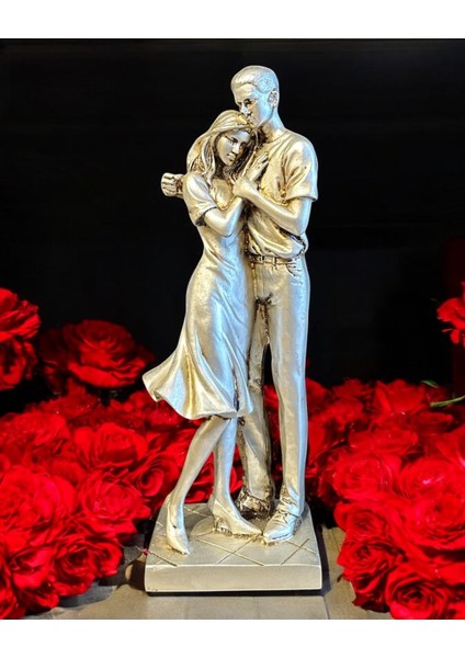 Sarılan Çift Gümüş Biblo modelleri