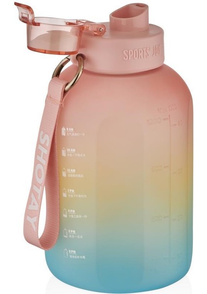 Colorful Su Matarası Tritan Pembe 1500ML