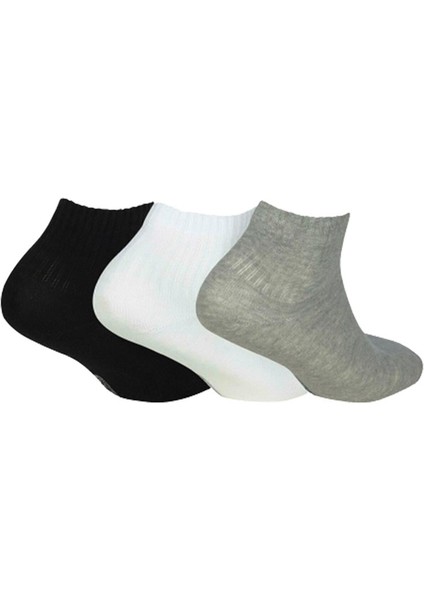 U Nopad Mid Cut 3 Pack Sock S192139-900 Unisex Multi Çorap