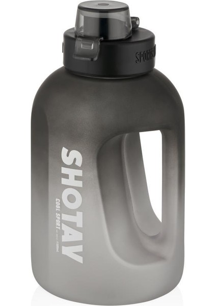 Colorful Su Matarası Tritan Siyah 1500ML