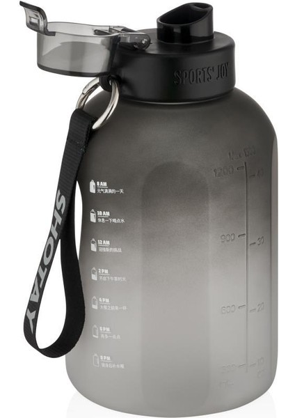 Colorful Su Matarası Tritan Siyah 1500ML