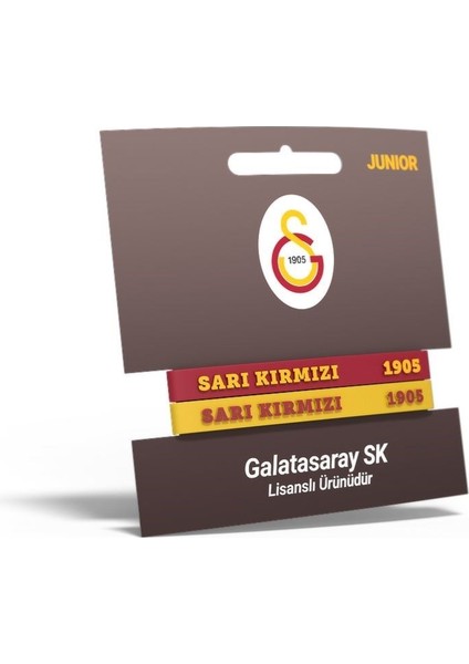 Orijinal Lisanslı Sarı Kırmızı 1905 2'li Bileklik Aslan Baskılı Hediyelik Ahşap Kutulu
