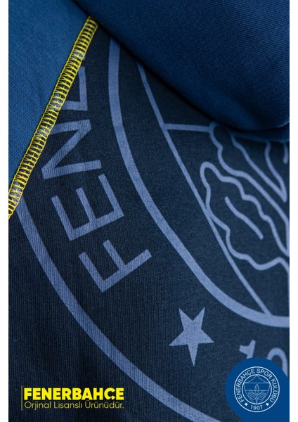 Lisanslı Kapüşonlu Mavi Erkek Sweat fırsatları