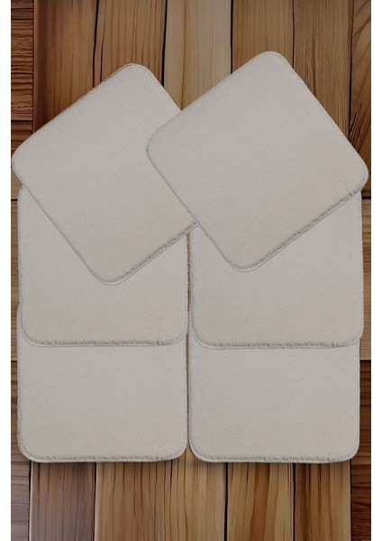 Kaymaz Sandalye Minderi 6'lı 40 x 40 Krem