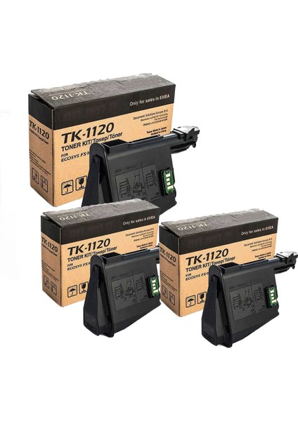 Kyocera TK-1120/ Kyocera Ecosys FS-1060DN Muadil Toner 3 Lü Avantajlı Paket