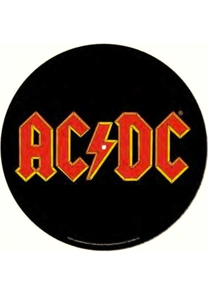 Ac / Dc Kırmızı Baskılı Pikap Keçesi Slıp Mat