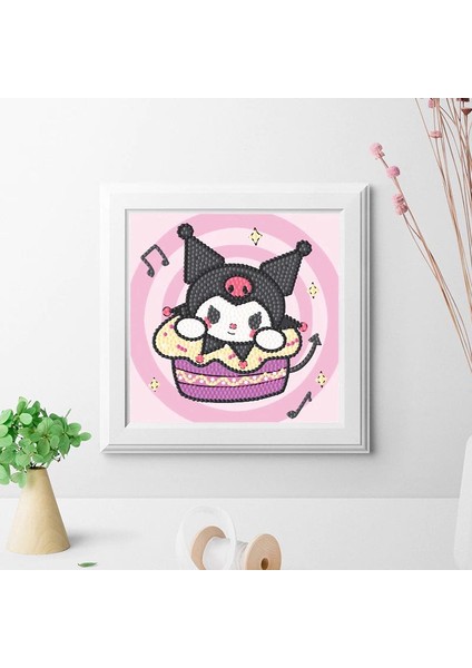 Kuromi Elmas Mozaik Kendin Yap Dıy Boyama Seti Boncuklu Taşlı Tablo (Çerçeveli) Sanat Kit indirimleri