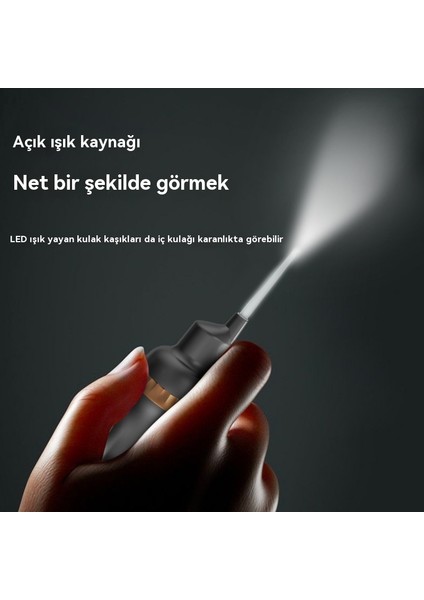 Ev Çocuk Yetişkin Görünür Şerit Işık Parlayan Kulak Kaşık Temizleyici (Yurt Dışından)