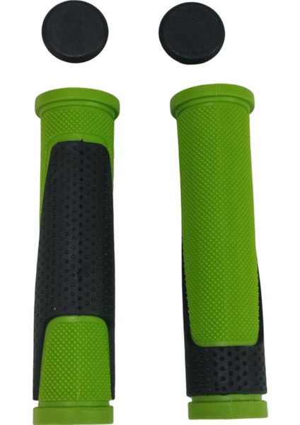 Bisiklet Elcik Takımı 12 cm Uzunluk, Yeşil Siyah Gidon Elciği