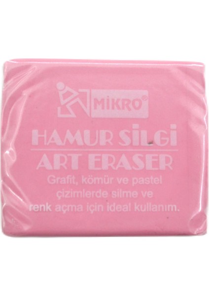 Hamur Silgi Yumuşak Yapılı Pastel Renklerde 1 Adet Sanat Çizimleri İçin