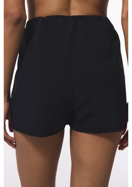 Skirt Siyah Deniz Şortu
