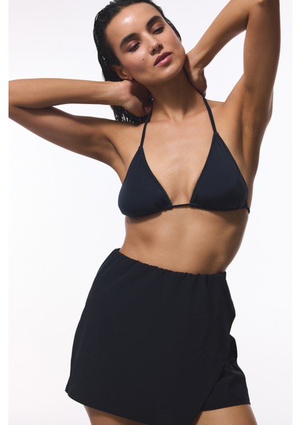 Skirt Siyah Deniz Şortu