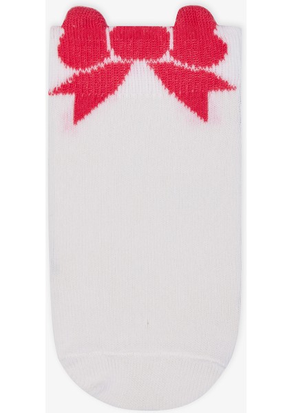 Kız Çocuk Bow Cherry Çok Renkli 3lü Patik Çorap fiyatları