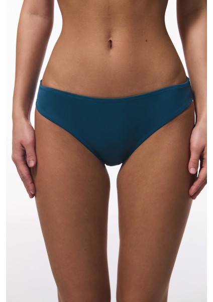 Petrol Rengi Orta Bel Slip Bikini Altı