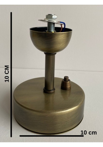 Abajur Metal Ayak, Eskitme Ayak,masa Lambası Ayağı, Gece Lambası Ayağı