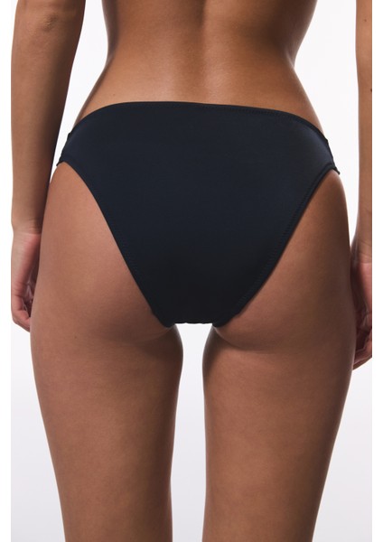 Siyah Macrame Düşük Bel Bikini Altı fiyatları