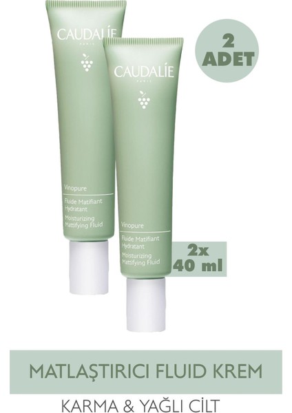 Vinopure Mattifying Fluide 40 ml 2 Adet