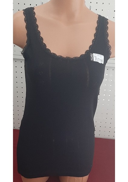 Kadın Jakarlı Geniş Askılı Atlet 2'li Paket Siyah-Beyaz Renk Beden S-M fiyatları