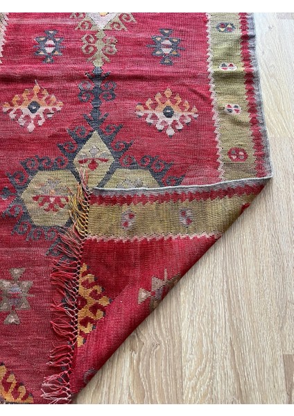 188 x 77 cm El Dokuma Türk Kilim, Ender Desenli Harika Kilim, Şık Boho Stili Ev Dekoru, Nostaljik Kilim modelleri