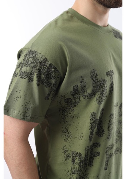 Haki Baskılı Erkek T-Shirt E7115 fırsatları