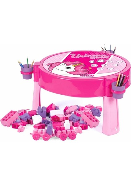 2572 Unıcorn 100 Pcs Bloklu Aktıvıte Masası Montaj