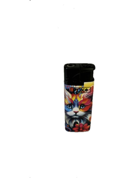 Kabartmalı Kedi ve Köpek Figürlü Rüzgarda Yanan Çakmaklar (5li Set)