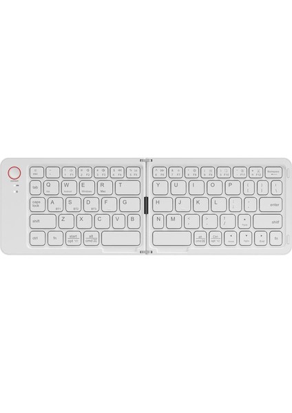 B023 Iki Katlanır Taşınabilir Mini Kablolu Bluetooth Klavye (Yurt Dışından)