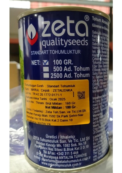 Marul Tohumu 100 gr fiyatları