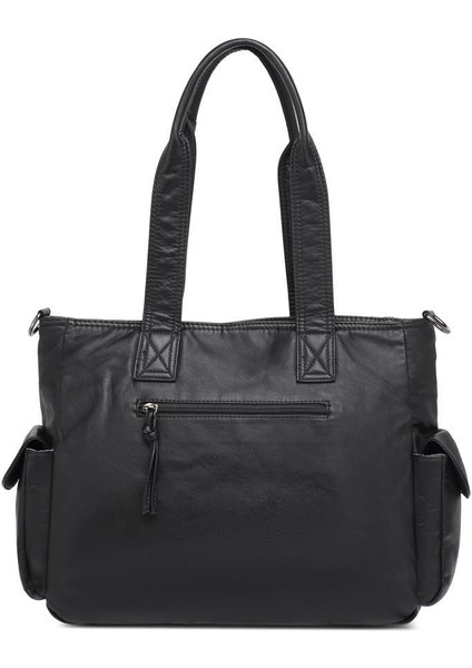 Yıkama Deri Omuz Askılı Kadın Çantası 21K Barcelona 1927 modelleri