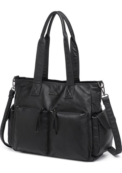 Yıkama Deri Omuz Askılı Kadın Çantası 21K Barcelona 1927 fırsatları