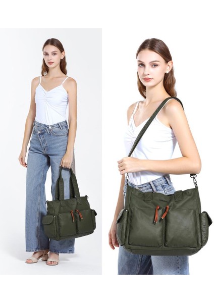 Yıkama Deri Omuz Askılı Kadın Çantası 21K Barcelona 1927 indirimleri