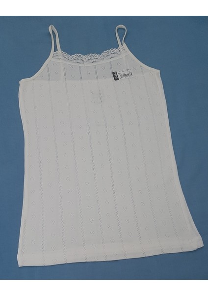 Kadın Jakarlı Ince Askılı Atlet 2'li Paket L-XL Siyah-Beyaz Renk