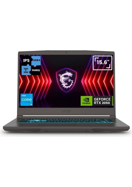 Msı Thın 15 B12UCXA7-2634XTRA7 Intel Core I5 12450H 32GB 1tb SSD RTX2050 Windows 10 Pro 15.6" Taşınabilir Bilgisayar