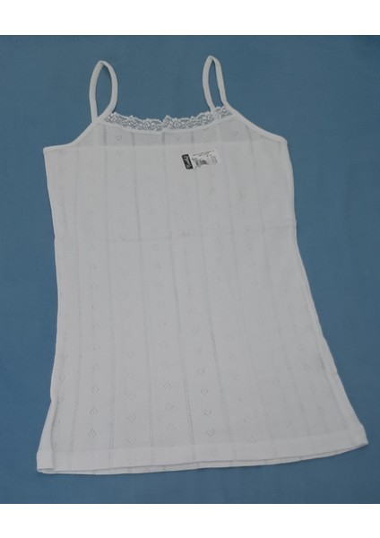 Kadın Jakarlı Ince Askılı Atlet 2'li Paket L-XL Beyaz-Vişne Renk fırsatları