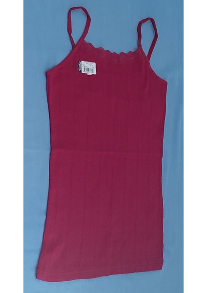 Kadın Jakarlı Ince Askılı Atlet 2'li Paket L-XL Beyaz-Vişne Renk indirimleri