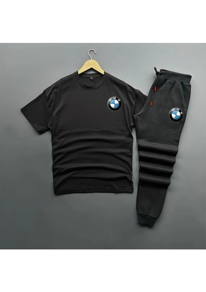 Yeni Sezon Oversize Tshırt ve Eşofman Altı Bmw Baskılı 2'li Takım