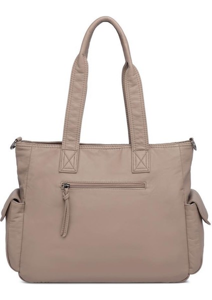 Yıkama Deri Omuz Askılı Kadın Çantası 21K Barcelona 1927 modelleri